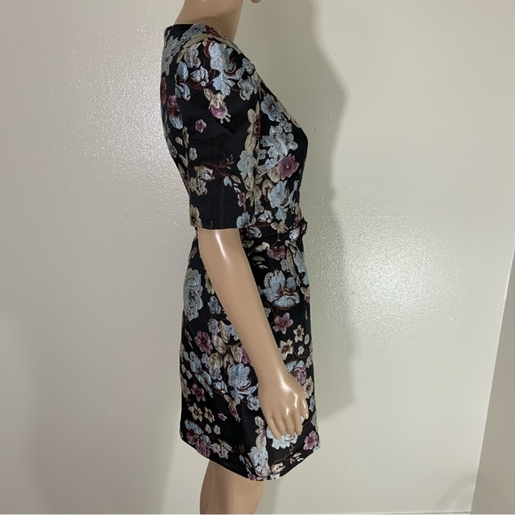 Gal Meets Glam Floral Black Presley dress - Picture 4 of 8